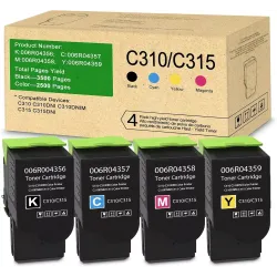C310 C315 Toner Cartridge 4Pck 006R04356/7/8/9 Rpl FOR Xerox C310/NI/NIM C3