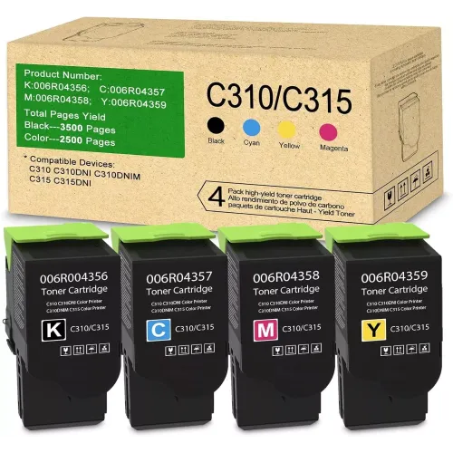 C310 C315 Toner Cartridge 4Pck 006R04356/7/8/9 Rpl FOR Xerox C310/NI/NIM C3