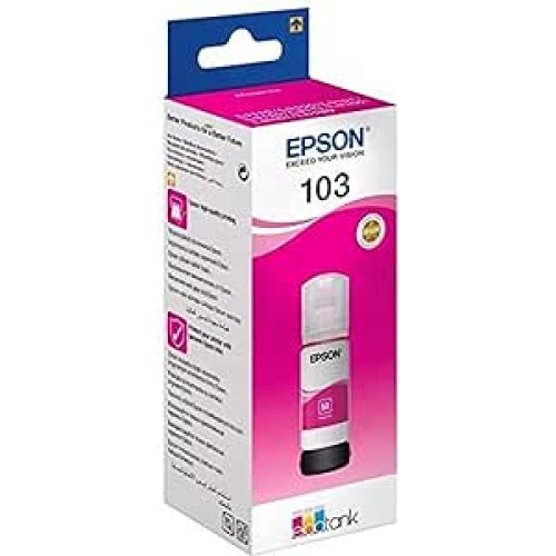 EPSON-103R زجاجه حبر لون وردي
