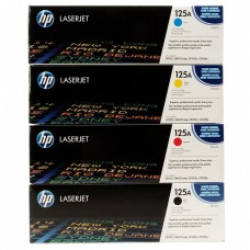 حبر ليزر اصلي اتش بي HP 125A مجموعة 4 الوان .