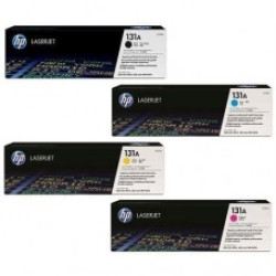 حبر ليزر اصلي اتش بي HP 131A مجموعة 4 الوان .
