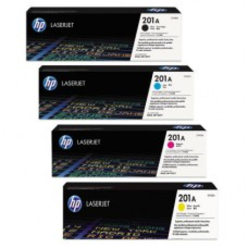 خرطوشة حبر ليزر اصلي اتش بي HP 201A مجموعة 4 الوان .