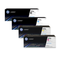 حبر ليزر اصلي اتش بي HP 414A مجموعة 4 الوان .