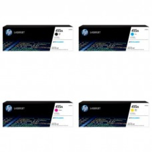 طقم حبر ليزر اتش بي HP 415A اصليه - مجموعة 4 الوان