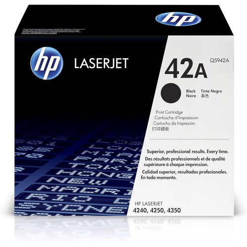 خرطوشة حبر ليزر أسود اتش بى HP 42A اصلى - (خرطوشة ليزر Q5942A)