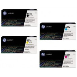 حبر ليزر اصلي اتش بي HP 651A مجموعة 4 الوان .