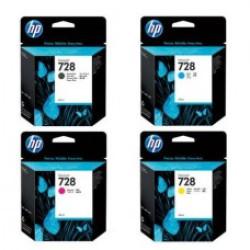 728 اتش بى طقم حبر اصلى 1 لون
