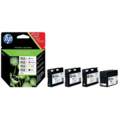 933 طقم حبر سائل اتش بي اسود و الوان