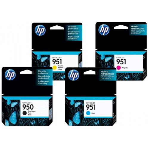 950/951 طقم حبر سائل اتش بي اسود و الوان أصلي