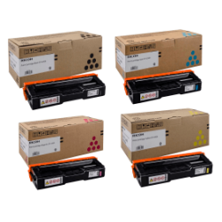 Ricoh 40754 4 Toner Cartridge Multipack - SP-C250E (Original)